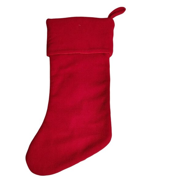 Holiday Time 19 inch Red Knit Monogram Initial H Christmas Stocking - Picture 2 of 4